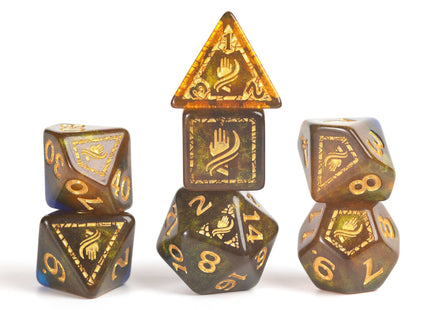 Gamers Guild AZ SIRIUS DICE Sirius Dice: D&D Adventure Dice - Monk: Blue / Gold (Pre-Order) Southern Hobby