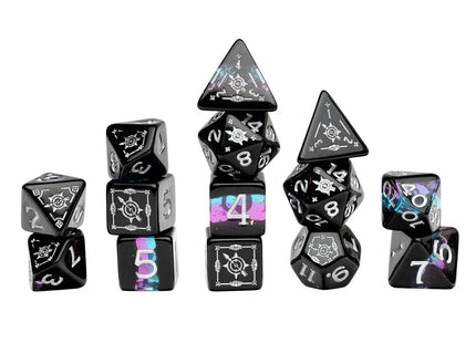 Gamers Guild AZ Sirius Dice Sirius Dice: D&D Ranger Black & Blue - 14pc Dice Set (Pre-Order) GTS