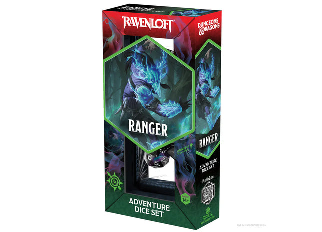 Gamers Guild AZ Sirius Dice Sirius Dice: D&D Ranger Black & Blue - 14pc Dice Set (Pre-Order) GTS