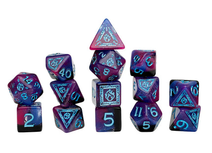 Gamers Guild AZ Sirius Dice Sirius Dice: D&D Sorcerer Purple - 14pc Dice Set (Pre-Order) GTS