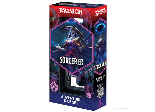 Gamers Guild AZ Sirius Dice Sirius Dice: D&D Sorcerer Purple - 14pc Dice Set (Pre-Order) GTS
