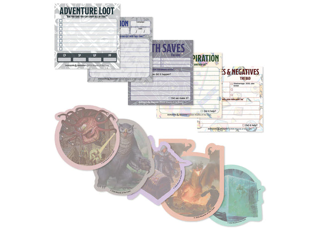 Gamers Guild AZ Sirius Dice Sirius Dice: Dungeons & Dragons Sticky Notes - Loot Stats & Sessions (Pre-Order) AGD