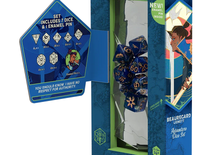 Gamers Guild AZ Sirius Dice Sirius Dice: The Mighty Nein Adventure Dice - Beauregard (Beau) Lionett (Pre-Order) AGD