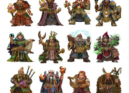 Gamers Guild AZ Skinny Minis Skinny Minis - Dwarves Spellcasters (Pre-Order) Quartermaster Direct