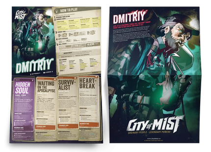 Gamers Guild AZ Son of Oak Game Studio City of Mist: Character Folio Pack #2: Local Legends ACD Distribution
