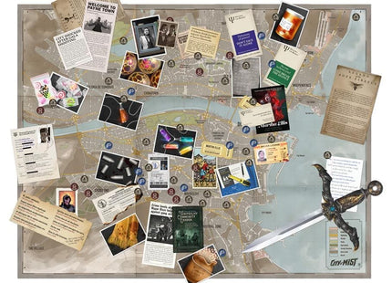 Gamers Guild AZ Son of Oak Game Studio City of Mist: Crime Board City Map: Nights of Payne Town - Black Friday ACD Distribution