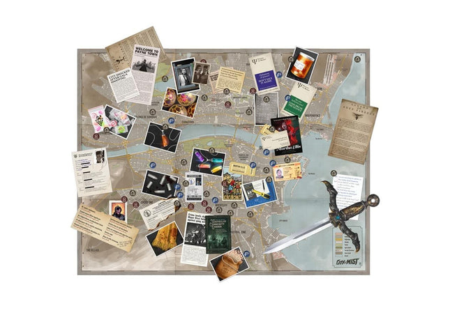 Gamers Guild AZ Son of Oak Game Studio City of Mist: Crime Board City Map: Nights of Payne Town - Black Friday ACD Distribution