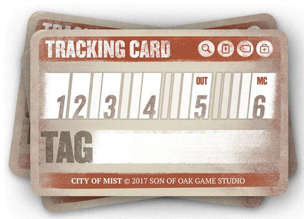 Gamers Guild AZ Son of Oak Game Studio City of Mist: Tracking Cards (Pre-Order) ACD Distribution