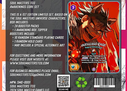 Gamers Guild AZ Soul Master Games Soul Masters TCG: Awakenings Core Set- Booster Box, 1st Edition (Pre-Order) PHD Games