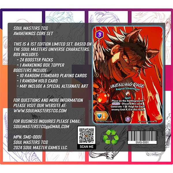 Soul Masters TCG: Awakenings Core Set- Booster Box, 1st Edition Soul Masters TCG: Awakenings Core Set- Booster Box, 1st Edition
