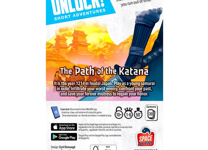 Gamers Guild AZ Space Cowboys UNLOCK! Short: The Path of the Katana (Pre-Order) Asmodee