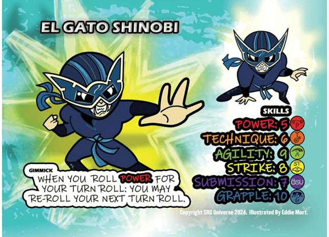 Gamers Guild AZ SRG Universe Super Lucha! - Competitor Pack: El Gato Shinobi Kickstarter