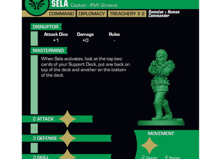 Gamers Guild AZ Star Trek Away Missions Star Trek Away Missions: Commander Sela Romulan Expansion Battlefront Group