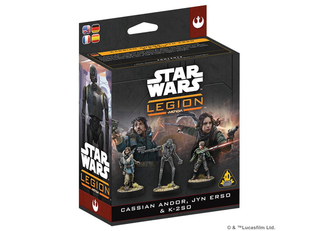 Gamers Guild AZ Star Wars Legion Star Wars: Legion – Cassian Andor, Jyn Erso & K-2SO (Pre-Order) Asmodee