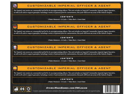 Gamers Guild AZ Star Wars Legion Star Wars: Legion – Customizable Imperial Officer & Agent (Pre-Order) Asmodee