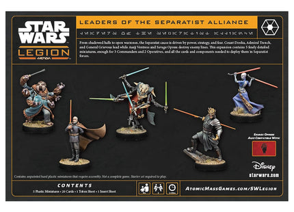 Gamers Guild AZ Star Wars Legion Star Wars: Legion – Leaders of the Separatist Alliance (Pre-Order) Asmodee