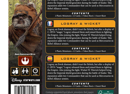 Gamers Guild AZ Star Wars Legion Star Wars: Legion – Logray & Wicket (Pre-Order) Asmodee