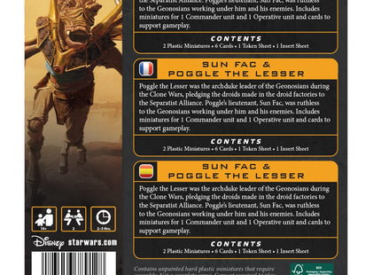 Gamers Guild AZ Star Wars Legion Star Wars: Legion – Poggle the Lesser & Sun Fac (Pre-Order) Asmodee