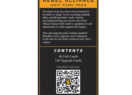 Gamers Guild AZ Star Wars Legion Star Wars: Legion - Rebellion Card Pack (Pre-Order) Asmodee