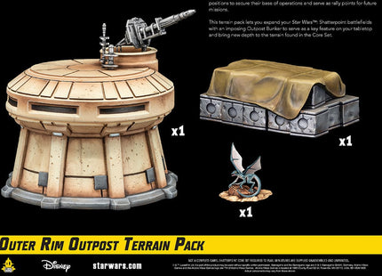 Gamers Guild AZ Star Wars Shatterpoint Star Wars: Shatterpoint - Outer Rim Outpost Terrain Pack (Pre-Order) Asmodee