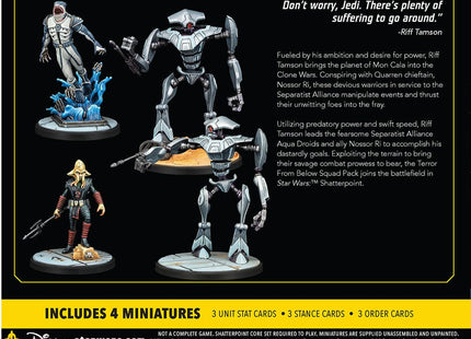 Gamers Guild AZ Star Wars Shatterpoint Star Wars: Shatterpoint - Terror From Below Squad Pack (Pre-Order) Asmodee