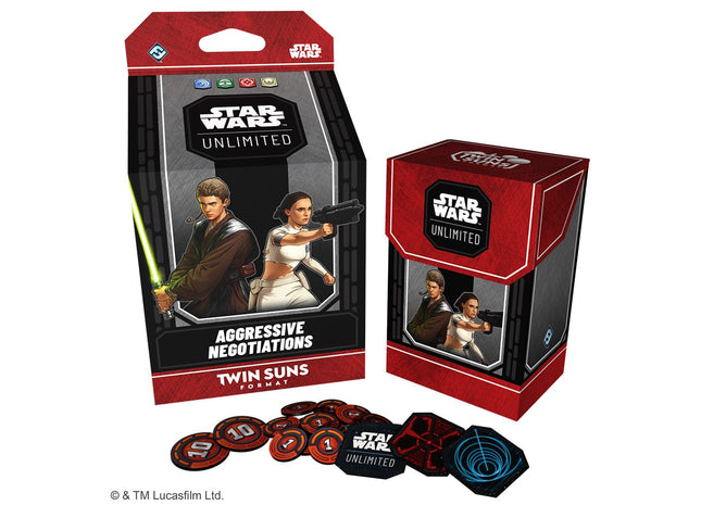 Gamers Guild AZ Star Wars Unlimited Star Wars: Unlimited - Aggressive Negotiations Twin Suns Deck (Pre-Order) Asmodee