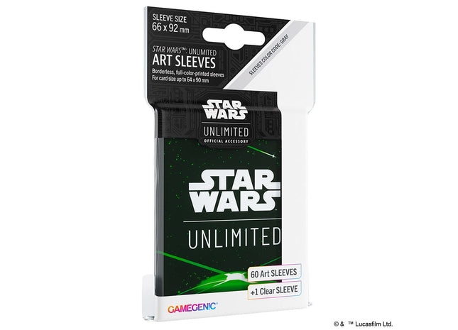 Gamers Guild AZ Star Wars Unlimited Star Wars: Unlimited Art Sleeve - Back Green Asmodee