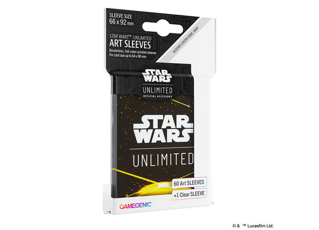 Gamers Guild AZ Star Wars Unlimited Star Wars: Unlimited Art Sleeve - Back Yellow Asmodee