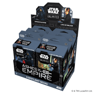 Gamers Guild AZ Star Wars Unlimited Star Wars: Unlimited - Ashes of the Empire: Spotlight Deck Display (Pre-Order) Asmodee