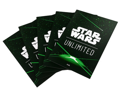 Gamers Guild AZ Star Wars Unlimited Star Wars: Unlimited Premium Art Sleeves - Card Back Green Asmodee