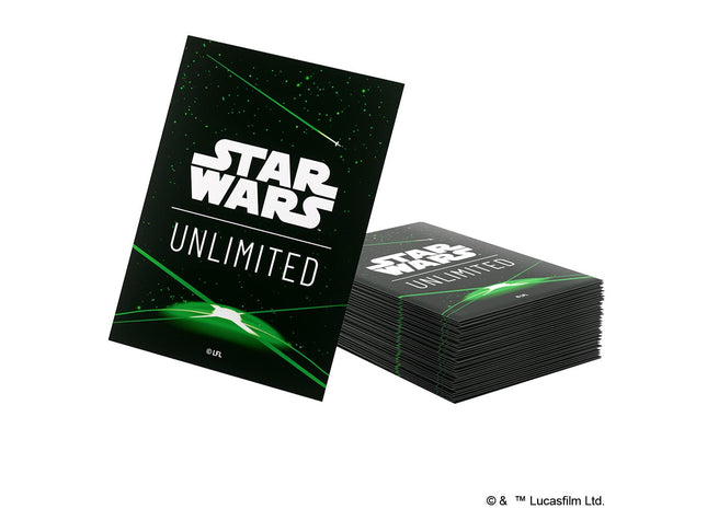 Gamers Guild AZ Star Wars Unlimited Star Wars: Unlimited Premium Art Sleeves - Card Back Green Asmodee