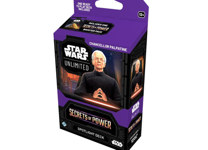 Gamers Guild AZ Star Wars Unlimited Star Wars: Unlimited - Secrets of Power - Chancellor Palpatine Spotlight Deck (Pre-Order) Asmodee