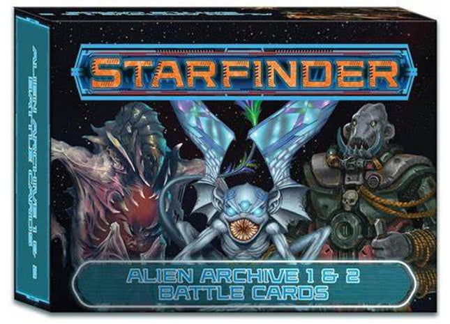 Gamers Guild AZ Starfinder Starfinder RPG: Alien Archive 1 & 2 Battle Cards Southern Hobby