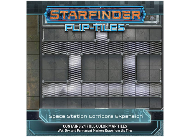Gamers Guild AZ Starfinder Starfinder RPG: Flip-Tiles- Space Station Corridors Expansion Southern Hobby