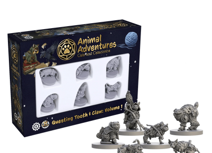 Gamers Guild AZ Steamforged Games Animal Adventures RPG: Tales of Cats & Catacombs - Questing Tooth & Claw Volume 1 Southern Hobby