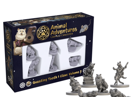 Gamers Guild AZ Steamforged Games Animal Adventures RPG: Tales of Cats & Catacombs - Questing Tooth & Claw Volume 2 Southern Hobby