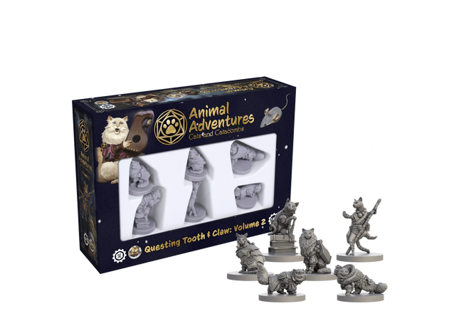 Gamers Guild AZ Steamforged Games Animal Adventures RPG: Tales of Cats & Catacombs - Questing Tooth & Claw Volume 2 Southern Hobby