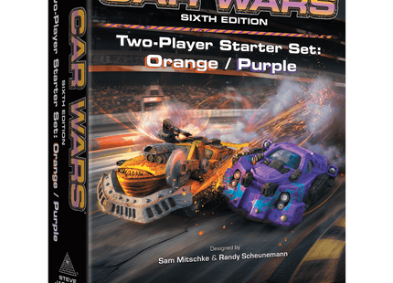 Gamers Guild AZ Steve Jackson Games Car Wars 2 Player Starter Set - Orange/Purple AGD