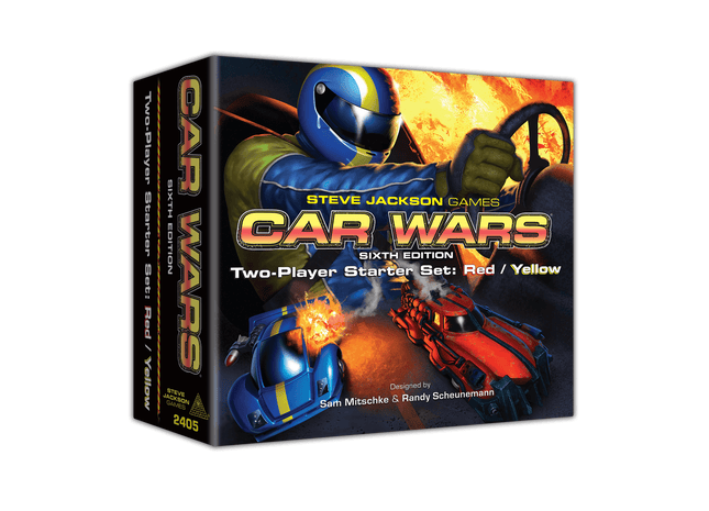 Gamers Guild AZ Steve Jackson Games Car Wars 2 Player Starter Set - Red/Yellow (Pre-Order) GTS