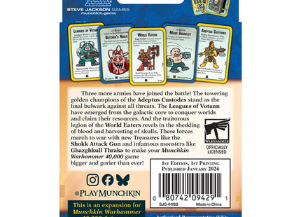 Gamers Guild AZ Steve Jackson Games Munchkin Warhammer 40,000: Grudges and Gore (Pre-Order) ACD Distribution