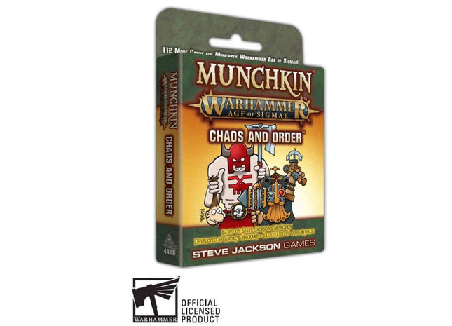 Gamers Guild AZ Steve Jackson Games Munchkin: Warhammer Age of Sigmar: Chaos and Order (Pre-Order) GTS