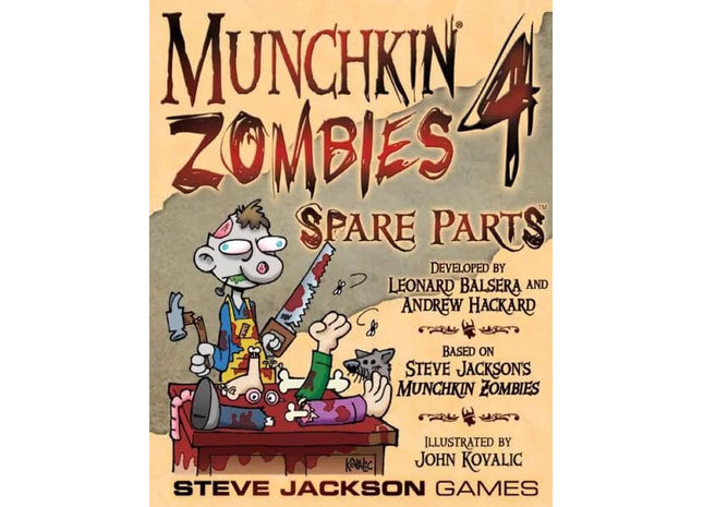 Gamers Guild AZ Steve Jackson Games Munchkin Zombies 4: Spare Parts GTS