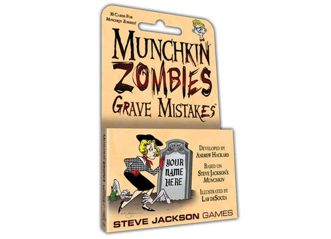 Gamers Guild AZ Steve Jackson Games Munchkin: Zombies Grave Mistakes GTS
