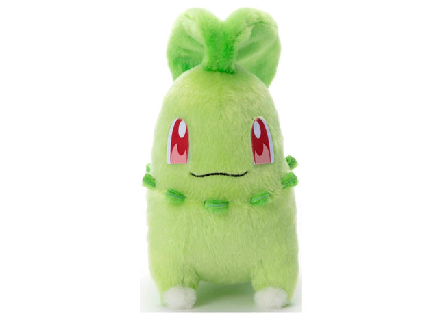 Gamers Guild AZ Takaratomy A.R.T.S Takaratomy A.R.T.S I Choose You! Pokemon Get Plush Doll Chikorita, 8" JBK International