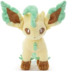 Gamers Guild AZ Takaratomy A.R.T.S Takaratomy A.R.T.S I Choose You! Pokemon Get Plush Doll Leafeon, 8" JBK International