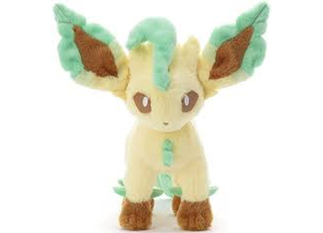 Gamers Guild AZ Takaratomy A.R.T.S Takaratomy A.R.T.S I Choose You! Pokemon Get Plush Doll Leafeon, 8" JBK International