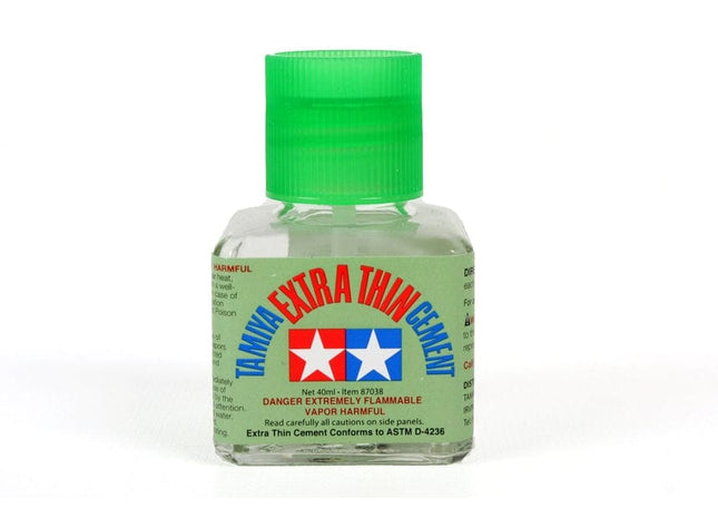 Gamers Guild AZ Tamiya Tamiya Extra Thin Plastic Cement 40ml HobbyTyme