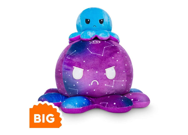 Gamers Guild AZ TeeTurtle BIG Reversible Octopus Plush: Blue & Galaxy ACD Distribution