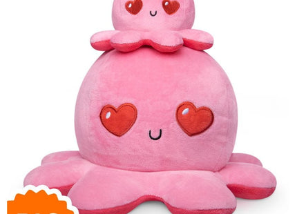 Gamers Guild AZ TeeTurtle BIG Reversible Octopus Plush: Light Pink Love & Pink Rage ACD Distribution