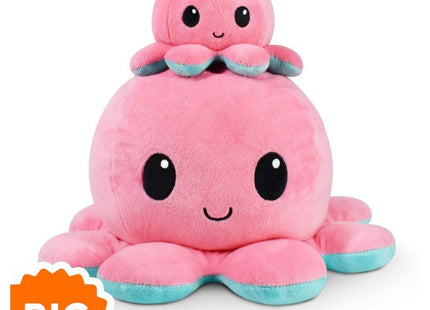 Gamers Guild AZ TeeTurtle BIG Reversible Octopus Plush: Pink & Aqua ACD Distribution